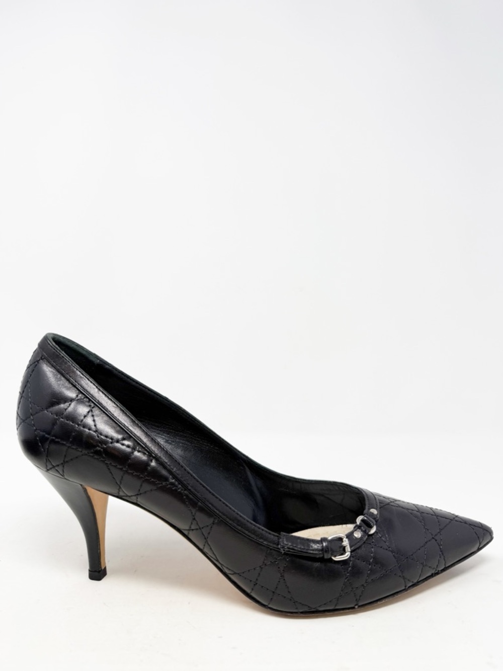 Dior Cannage Quilted Leather Pointed Toe Heels Womens Size EU 41 - Picture 5 of 10